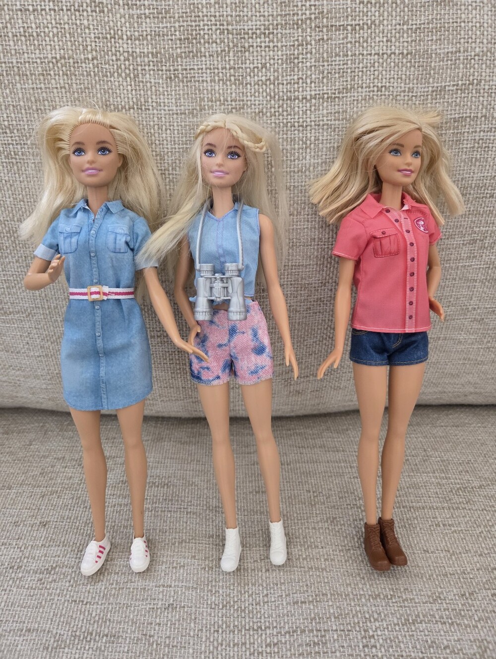 Mattel Barbie Blonde Doll Trio Set
